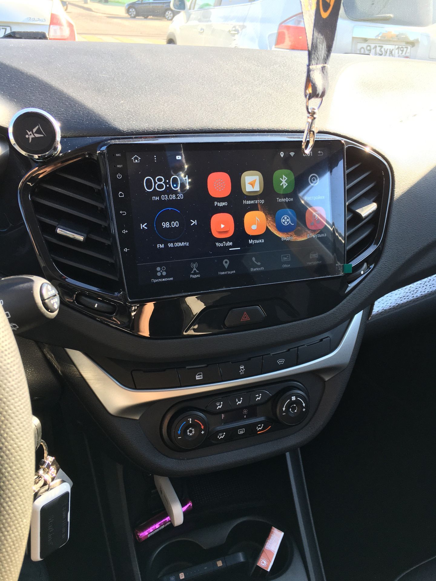 8 ядер TS105, память 4/64гб, экран 2К QLED, для ЛАДА ВЕСТА / LADA VESTA, Android магнитола