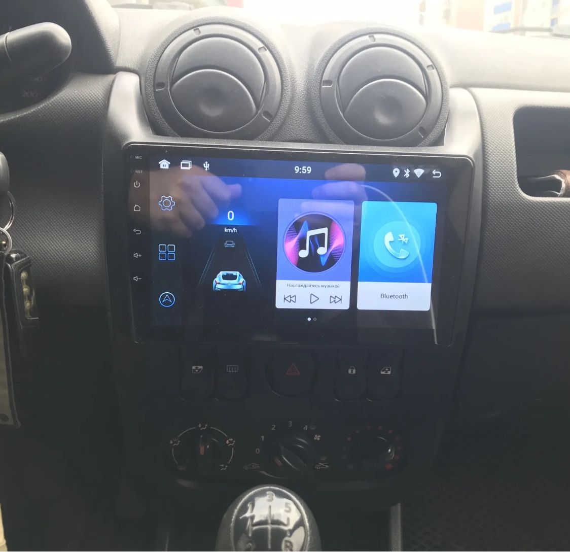 8 ядер TS105, память 8/128гб для LADA LARGUS ЛАДА ЛАРГУС (2012 2013 2014 2015 2016 2017 2018 2019 2020 2021), Android магнитола, рамка черная матовая