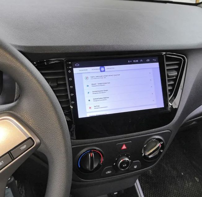 8 ядер TS105, память 8/128гб для HYUNDAI SOLARIS (2017 2018 2019 2020) Соларис, Android магнитола, рамка черный глянец