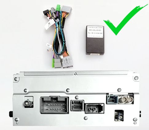 8 ядер TS105, память 4/64гб, экран 2К QLED, для VOLVO XC60 (2008-2013), Android магнитола, для комплектации без экрана