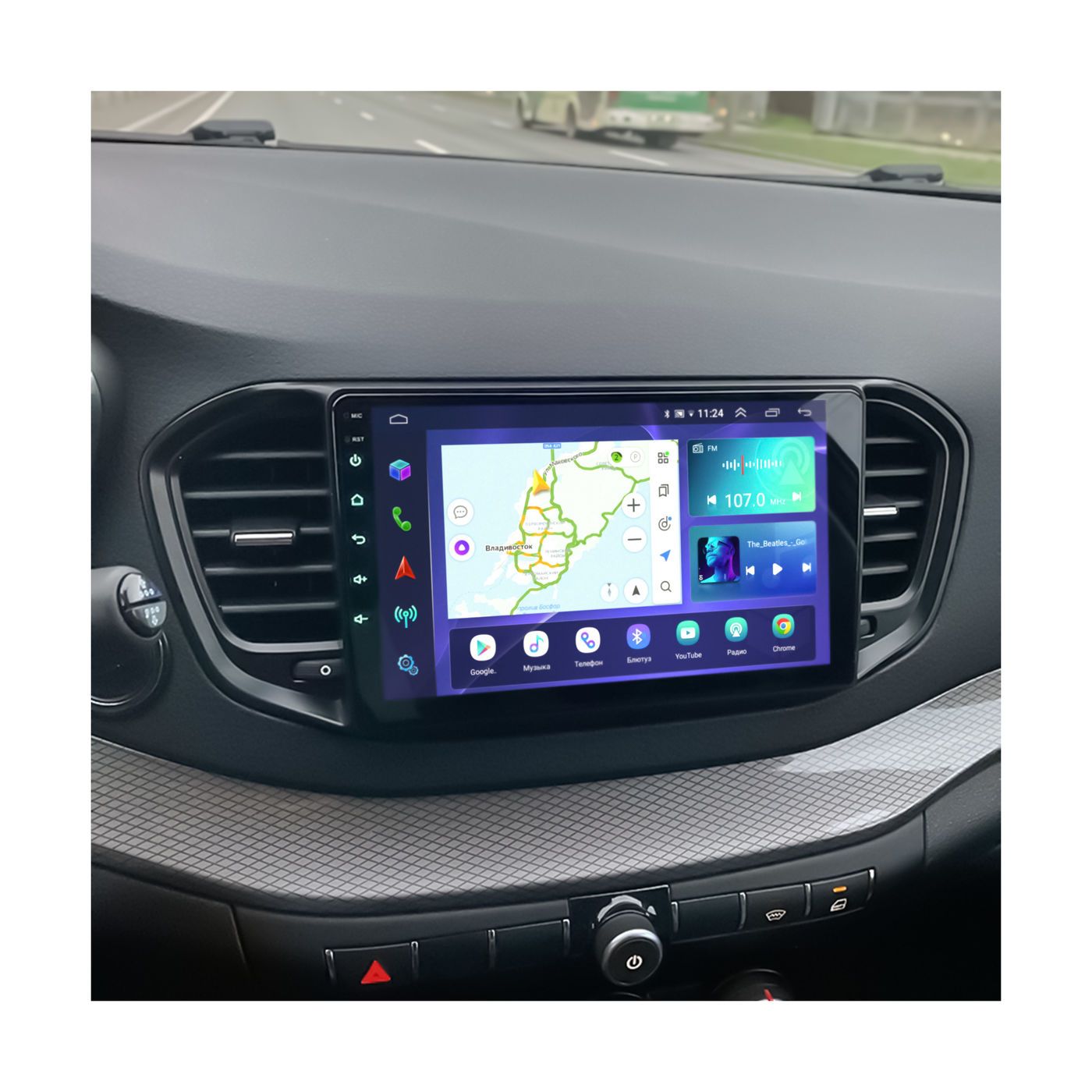 TS105, память 8/128гб для ЛАДА ВЕСТА НОВАЯ / LADA VESTA NG (2023 2024 2025), Android магнитола, для комплектации с магнитолой